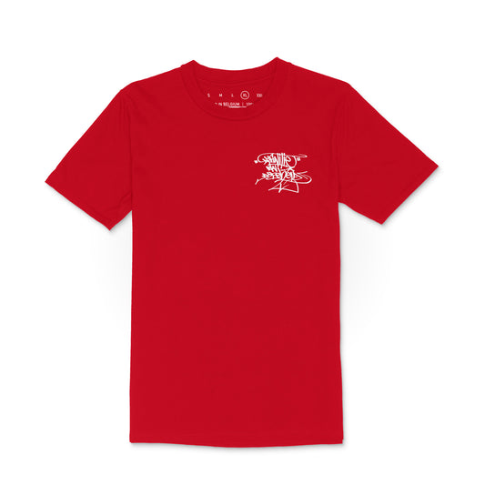 DEFINITIE VAN DOPEHEID T-SHIRT Rood