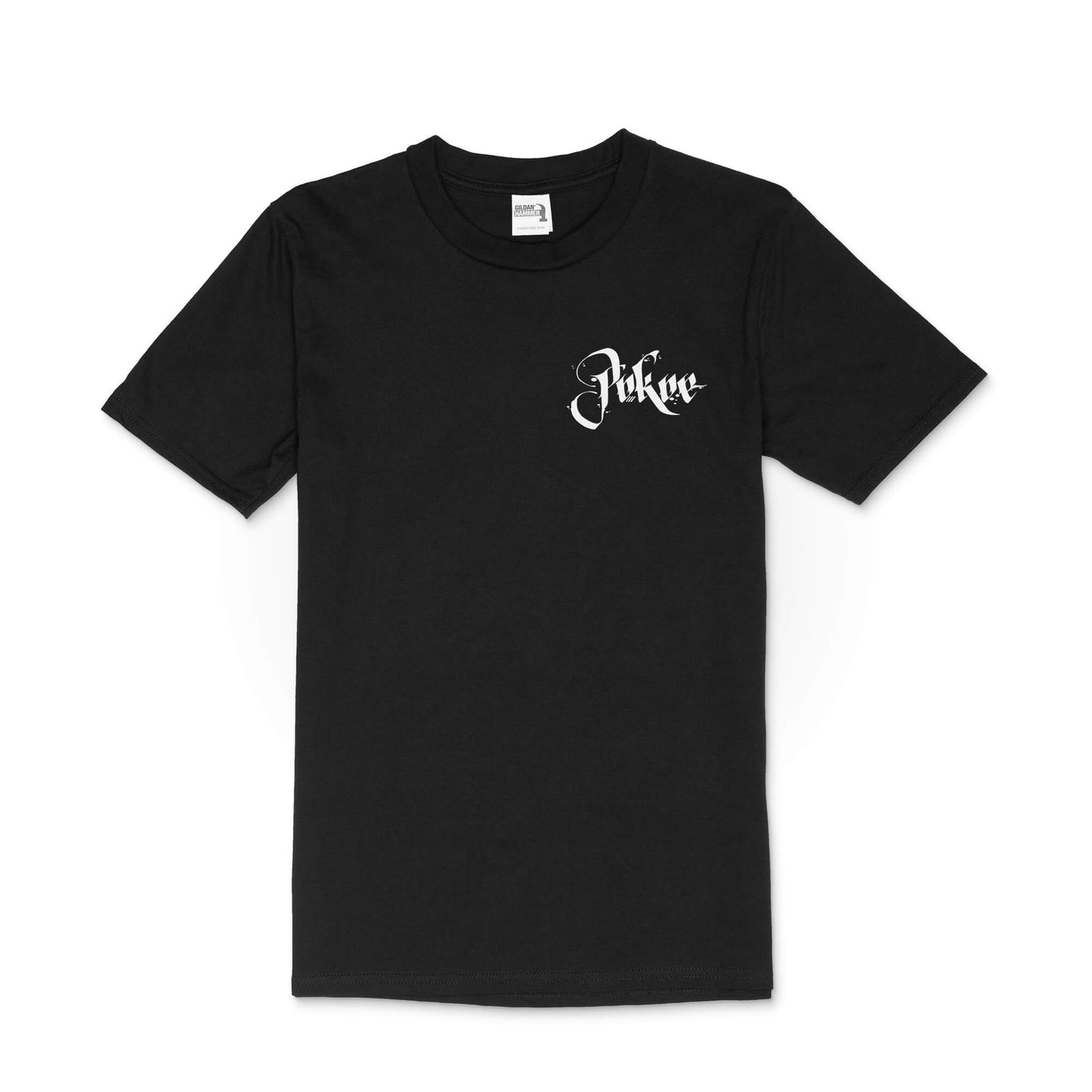 POKOE T-SHIRT Zwart KALIGRAFIE